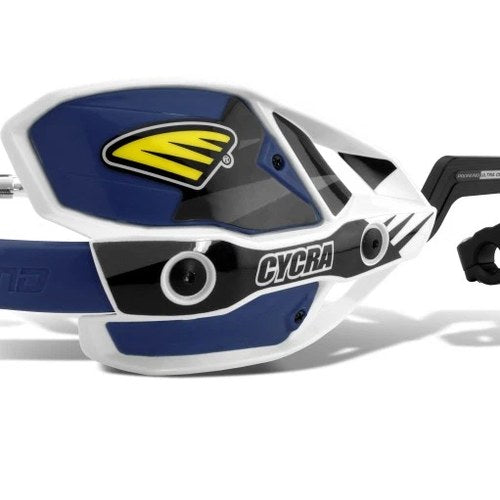 Cycra Crm For Ultra 7/8 In. Handguards With Clamp, White Shield & Husky Blue