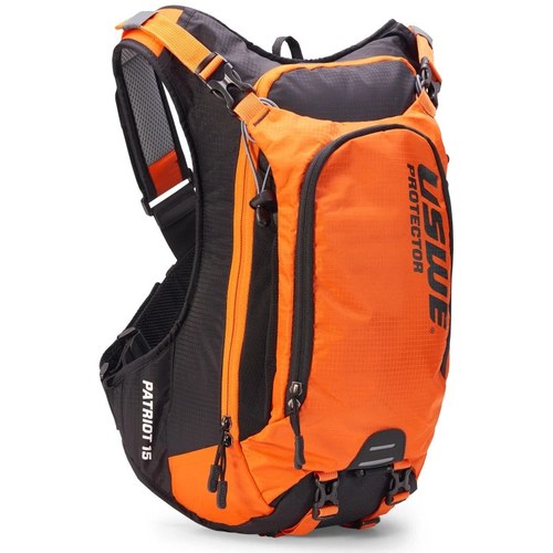 Uswe For Patriot Mtb Protector Pack 15L - Orange/Black With CE-Certified Back