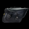 Willie & Max For Universal Braided Large Slant Saddlebags - Black, 16 X 11 X 6.5