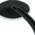 Bikers Choice 488748 Tapered Stem Motorcycle Mirrors - Black Oval Pair