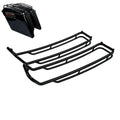 Black Top Saddlebag Lid Rack Rail Guard Fit For Harley Touring Road Glide 94-13