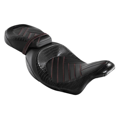 2Up Driver Passenger Pillion Seat Fit For Harley Touring Street Road Glide 09-23