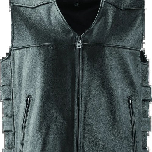 Kuryakyn River Road Plains Leather Vest for Powersports, Large