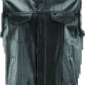 Kuryakyn Leather Vandal Club Vest for Powersports – Black, Medium