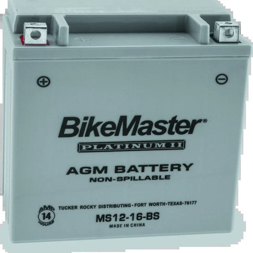 BikeMaster Agm Battery MS12-16-BS – Fits Kawasaki Vulcan 1500 & 2000 Models