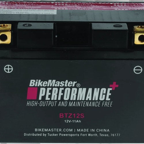 BikeMaster BTZ12S Maintenance Free Powersports Battery – Fits BMW S1000RR &