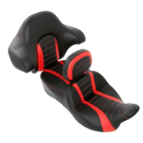 Driver Passenger Seat Cushion Backrest Fit For Harley Touring Street Glide 14-23