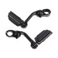 1-1/4" Highway Bar Footpegs Long Angled Adjustable Mount Fit For Harley Touring