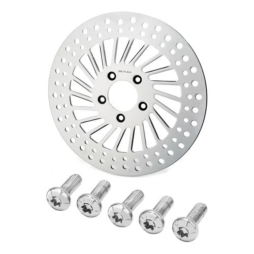 11.8" Front Brake Rotor Disc & Bolts Fit For Harley Road King Glide 2008-2023