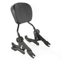 Black Sissy Bar Backrest Pad & Docking Fit For Harley Touring Road King 2014-25