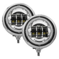 For Harley-Davidson Electra Glide 97-19 Passing Lamps Full Halo 4.5" 2x30W Round