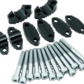 BikeMaster Aluminum Handlebar Riser 1 inch in Black for Powersports