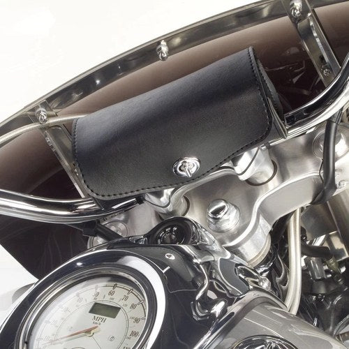 Willie & Max For Universal Revolution Handlebar Bag With Chrome Fastener - Black
