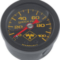 For Biker's Choice 0-100 PsI Oil Pressure Gauge With Black Face And Bezel
