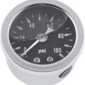 For Biker's Choice 0-100 PsI Oil Pressure Gauge With Carbon Face And stainless