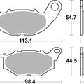 Brembo OE Powersports Sintered Brake Pad for Yamaha YZF-R3 & MT-03 2015-2022