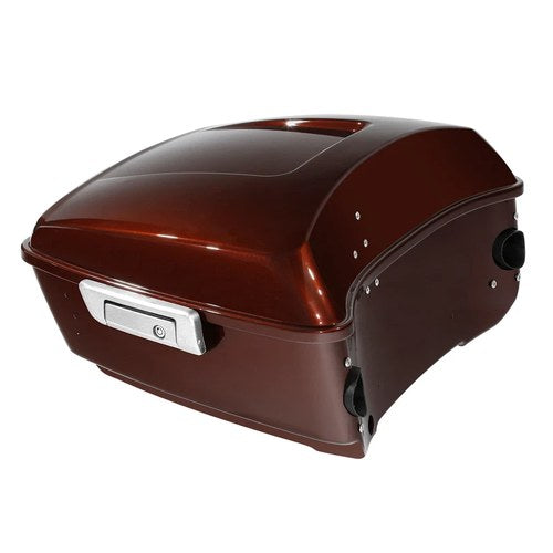 King Trunk Fit For Harley Touring 14-up Auburn Sunglo Black Hole w/ Rich Bourbon