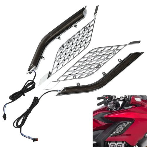 LED Light Grill Panels Lamp Fit For Honda Gold Wing GL1800 Tour Dct 2018-up