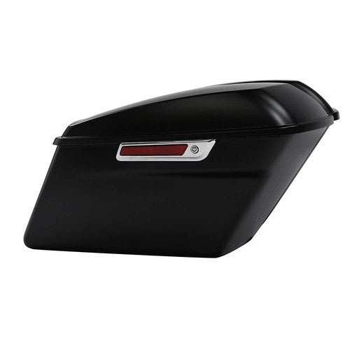 Hard Saddle Bags Fit For Harley Electra Road Street Glide 2014-2023 Black Denim