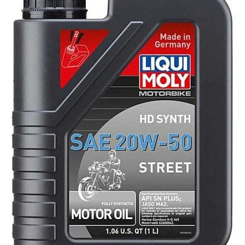 Liqui Moly 1L Motorbike HD Synthetic Sae 20W-50 Oil for Harley Davidson Engines