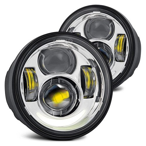 Lumen SB5905XX-CHR 5" Round Chrome Projector LED Daytime Running Lights