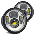 Lumen SB5905XX-CHR 5" Round Chrome Projector LED Daytime Running Lights