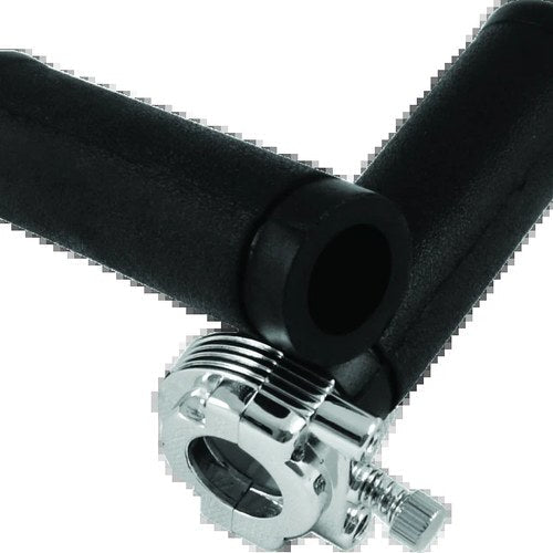 Bikers Choice Chrome Throttle Assembly with Grips for Harley Big Twin & XL