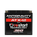 Antigravity Batteries YTX12 Lithium RE-START Battery with Built-in Jump Start