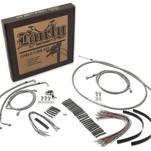 Burly Brand Control Kit 15in Bagger Bar – Fits Harley Davidson Touring Models