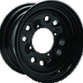 QuadBoss Steely Wheel 14x7 Black 4+3 Bolt Pattern for Powersports Vehicles