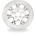 Performance Machine 11.5in Heathen Front Left Brake Disc – Chrome for Harley