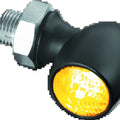 Kuryakyn Kellermann Atto Clear Lens Amber LED Lights Satin Black