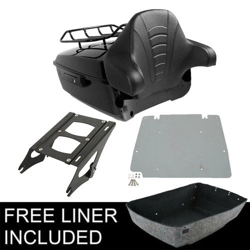 13.7'' King Trunk Pad Mount Rack Plate Fit For Harley Electra Road Glide 14-26