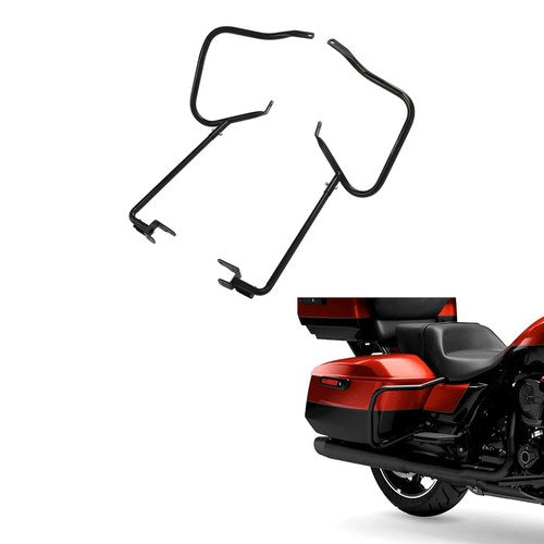 Saddlebag Bracket Guards Support Bar Fit For Harley Cvo Road Street Glide 23-26