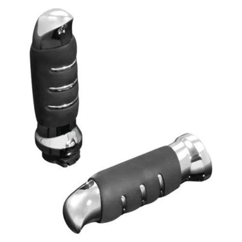Highway Hawk HH-45-0182 Smooth Chrome Hand Grips