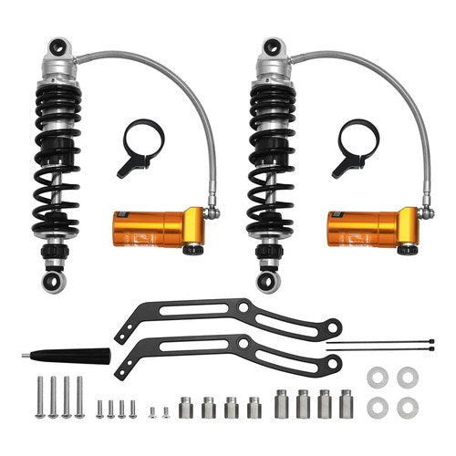 Remote Reservoir Rear Suspensions Shocks Fit For Harley Cvo Street Glide 23-26