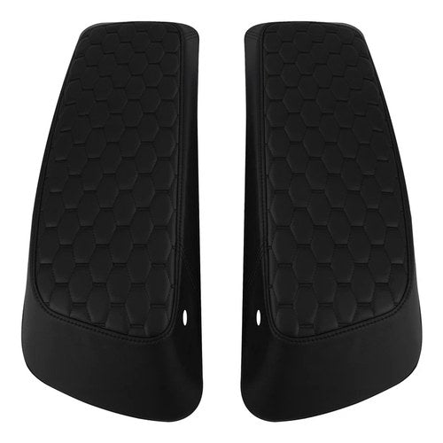 2x SaddleBag Lids Covers Black Fit For Harley Touring Street Glide Flh Flt 14-23