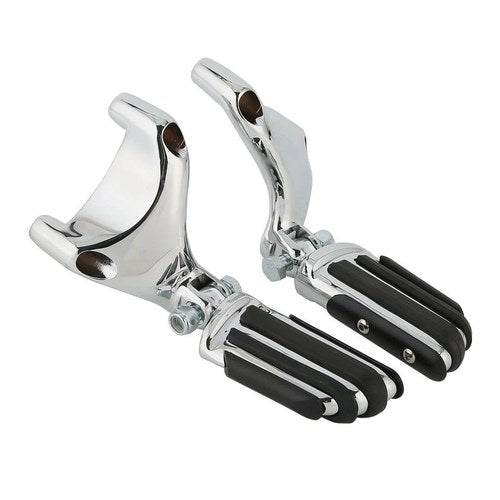 Chrome Passenger Footpeg Mount Bracket Fit For Harley Sportster XL883 1200 04-13