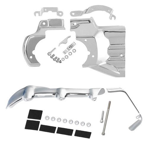 Chrome Engine Transmission Interface &Inner Primary Cover Fit For Harley Softail