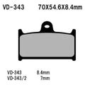 For Triumph Tiger Explorer 12-14 Vesrah Front Organic Semi-Metallic Brake Pads