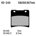 For Suzuki Katana 600 90-97 Vesrah VD-345 Front Organic Semi-Metallic Brake Pads