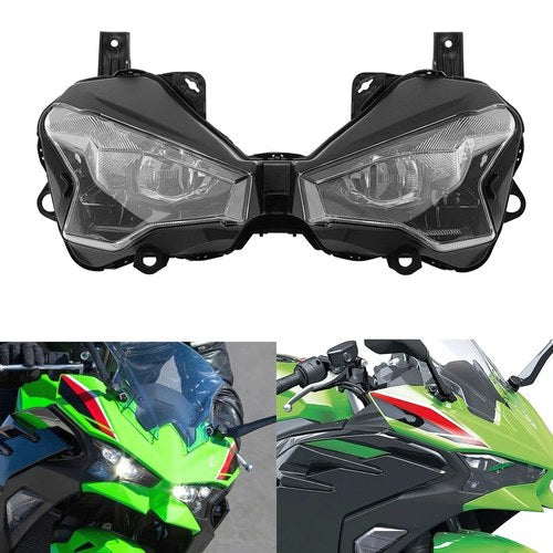Front Headlight Assembly Headlamp Light Fit For Kawasaki Ninja 500 /SE 2024-2026