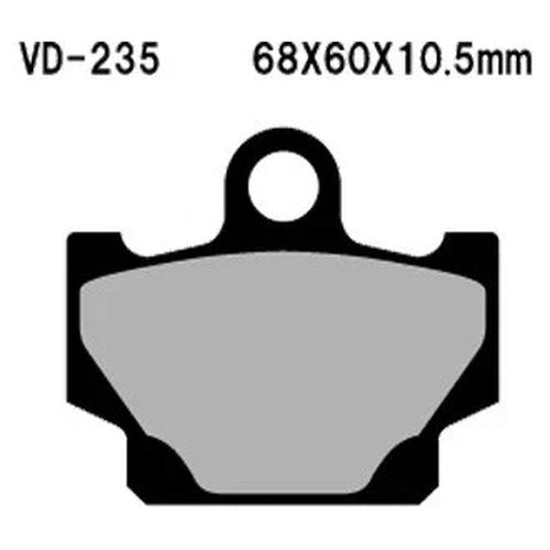 For Yamaha Route 66 88-90 Vesrah VD-235 Front Organic Semi-Metallic Brake Pads