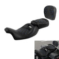 Driver Passenger Seat Sissy Bar Backrest Fit For Harley Touring Road King 09-23