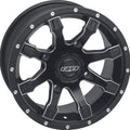 QuadBoss Grinder 14x7 Power For Sports Wheel With 4+3 Offset And Black Finish