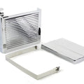 Chrome Ribbed Battery Cover Kit for Harley-Davidson