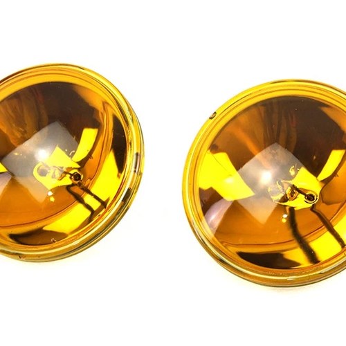 4-1/2 inch Amber Sealed Beam 12 Volt Spotlamp Set for Harley-Davidson