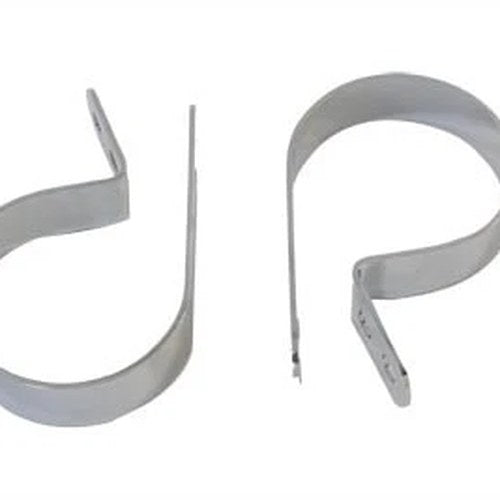 Chrome 2-7/8 inch Muffler Body and End Clamp Set for Harley-Davidson