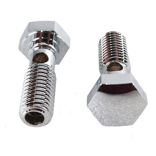 Breather Banjo Bolt Set Chrome for Harley-Davidson