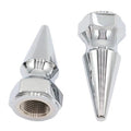 Chrome Axle Nut Kit Pike Style for Harley-Davidson